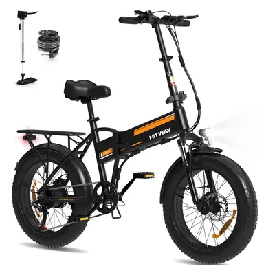 (Orange) HITWAY BK10S Folding E-Bike 500W 48V 12Ah 20" Tyre