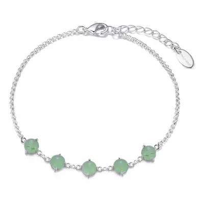 Philip Jones Green Aventurine Gemstone Bracelet