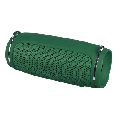 (Green) Portable Wireless Speaker Bluetooth 5.0 Speaker Outdoor Hi-Fi Support TF Card FM Radio S