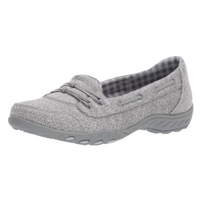 Skechers Women's Breathe Easy-Good Influence Sneaker Grey 8.5 US