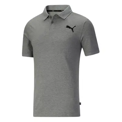 Puma Men's Essentials Pique Polo Medium Gray Heather-Cat