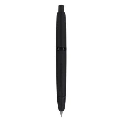 PILOT Vanishing Point Collection Refillable & Retractable Fountain Pen Matte Black Barrel Blue I