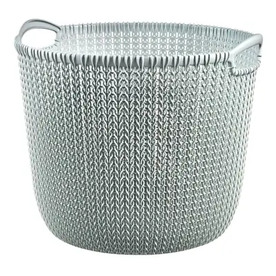 (Misty blue) Curver Storage Basket Knit Round Household Storage Box Basket Multi Colours