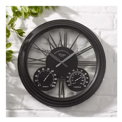 Smart Garden Exeter Black 15" Wall Clock