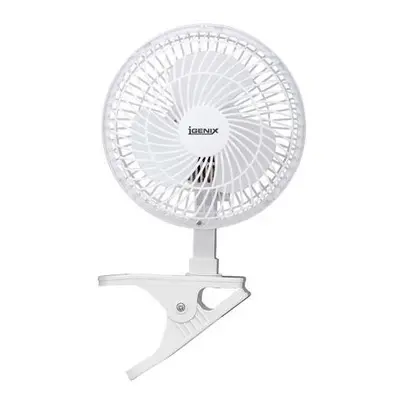 Igenix Clip Fan, 6-Inch, White