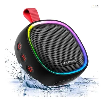 Light Wireless Bluetooth Stereo Portable Speaker with Mic IPX7 Bass Shower Waterproof Speaker wi