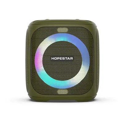 (Green) Wireless Bluetooth 5.0 Speaker with 50W Microphone Portable Outdoor K Song Pole Music Ce