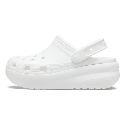 Crocs Unisex-Child Classic Cutie Platform Clogs White Little