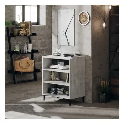 vidaXL Sideboard Concrete Grey Chipboard Indoor Furniture Storage Cabinet