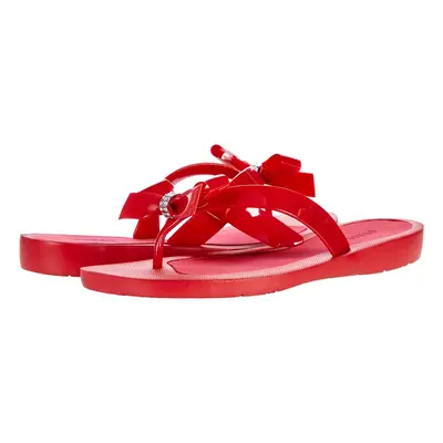 GUESS Women's TUTU Flip-Flop Red Multi