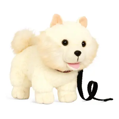 Our Generation Pomeranian Pup - Poseable Loyal Puppy with Collar and Detachable Leash for 18-inc