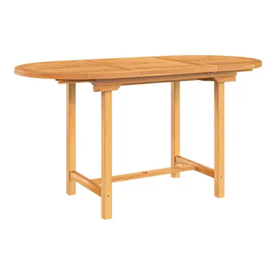 vidaXL Extending Garden Table Outdoor Table Dinging Table Solid Wood Teak