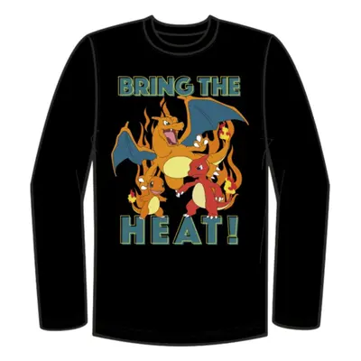 Pokemon Boys Charizard Long Sleeve TShirt for Little and Big Boys Sizes XS2XL Black