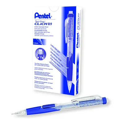 Pentel Twist Erase CLICK Mechanical Pencil 0.9mm Clear Barrel Box of (PD279TC-R1)