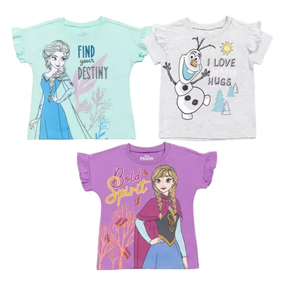 Disney Frozen Elsa Princess Anna Toddler Girls Girls Pack Graphic T