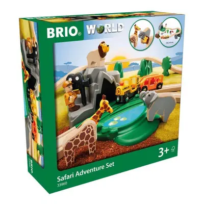 BRIO World - Safari Adventure Set - Piece Wooden Toy Train Se