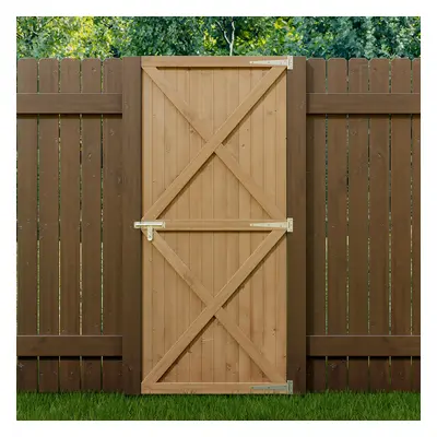 (79cm W X 183cm H) Garden Flat Top Pine Wood Gate Kit