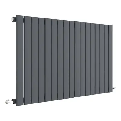 Square Horizontal Single Panel Radiator - 600mm x 992mm - BTU - Anthracite