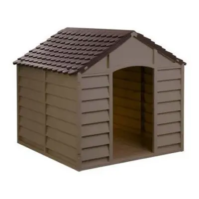 (Mocha, 72cm x 71.5cm x 68cm) Plastic Dog Kennel