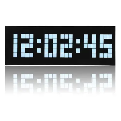 (White) Big Jumbo Digital LED Wall Clock Large Display Wall Decoration Clock