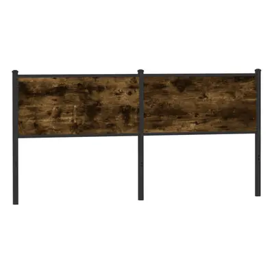 (smoked oak, cm) vidaXL Headboard Bedroom Bed Headboard Bed Header Engineered Wood and Steel