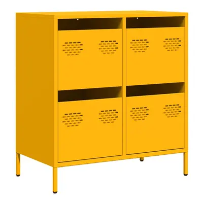 (yellow, x x 73.5 cm) vidaXL Sideboard Cabinet Storage Cupboard Highboard Cold-rolled Steel