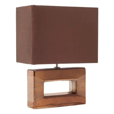 Table Lamp ONYX Porcelain Brown