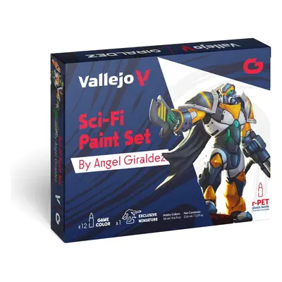 VAL72313 - AV Vallejo Game Color Set - Sci-Fi (x12) & figure