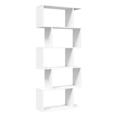 (white, x x cm) vidaXL Room Divider Bookcase 6-Tier Shelf Bookshelf Engineered Wood