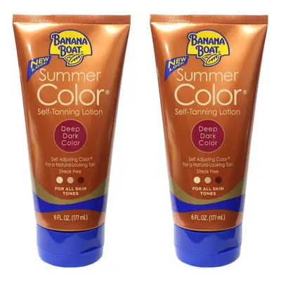 (Pack of 2) Banana Boat Summer Color Self - Tanning Lotion fl oz each