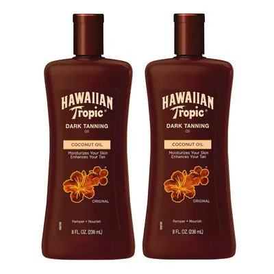 Hawaiian Tropic Dark Tanning Oil Original oz (Pack of 2)