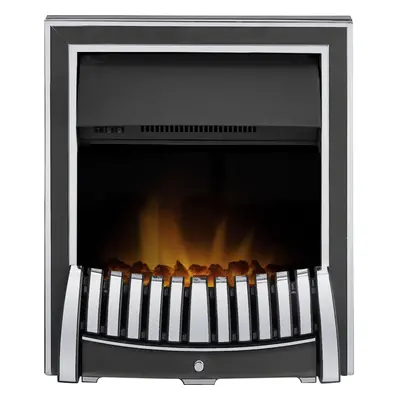 Adam Elan Electric Fire in Chrome