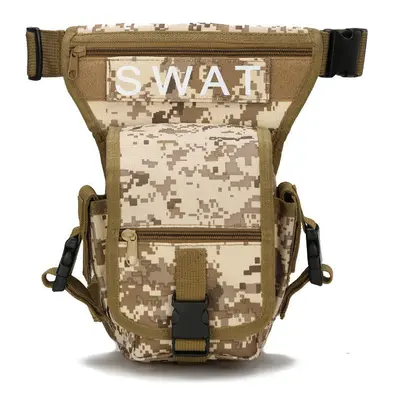 (Desert Digital) SWAT Hunting Multifunctional Tactical Multi-Purpose Bag Vest Waist Pouch Leg Ut