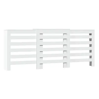 vidaXL Radiator Cover Heater Cover Slats Radiator Shelf White Engineered Wood