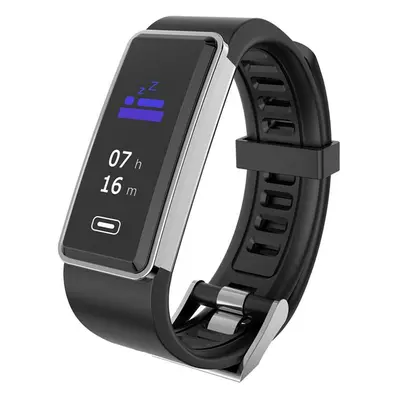 (Black) Real-time Blood Pressure HR Monitor Multi-Sport Fitness Tracker Long Standby Smart Watch