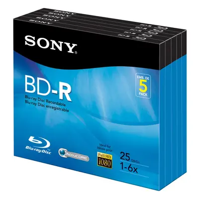 Sony 5BNR25R3H 6x 25GB Recordable Blu-Ray Disc - Pack