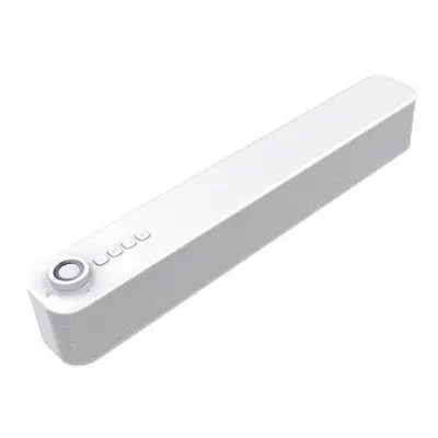 (White) Bluetooth Speaker Wireless Audio Desktop Sound Bar For Tv Pc Home Theater