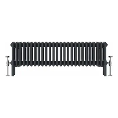 (300x1190mm, Anthracite) NRG Traditional Cast Iron Style Style Radiator Four Column Designer Bat