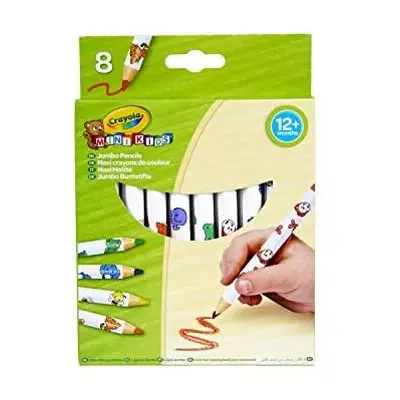 Crayola Beginnings - Jumbo Decorated Pencils (8 Pack)