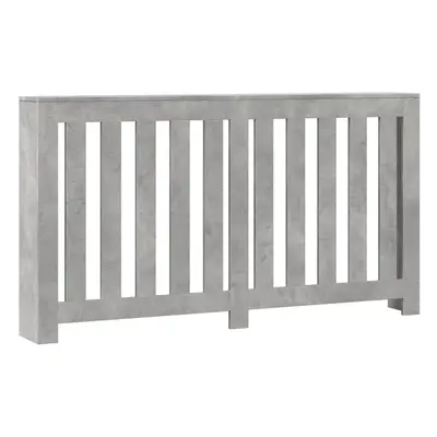 vidaXL Radiator Cover Heater Cover Slat Cabinet Concrete Grey Engineered Wood