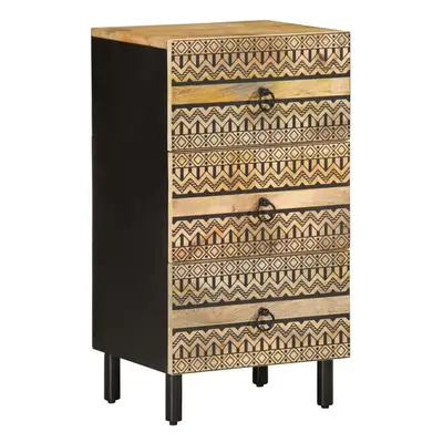 vidaXL Sideboard Cupboard Storage Cabinet Highboard Solid Rough Wood Mango