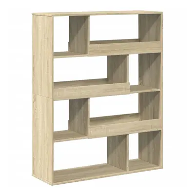 (sonoma oak, x x 125.5 cm) vidaXL Book Cabinet/Room Divider Bookcase Storage Rack Bookshelf