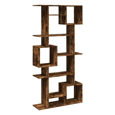 (smoked oak, x x cm) vidaXL Book Cabinet Bookcase Storage Cabinet Bookshelf Engineered Wood