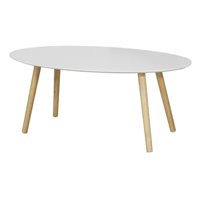 SoBuyÂ® FBT61-W, Oval Wooden Coffee Table Living Room Table