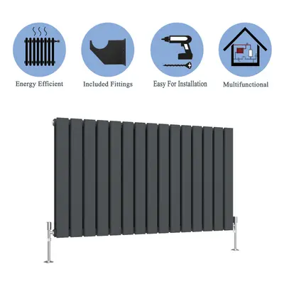 (Anthracite, 600*1020mm?double?) Flat Panel Column Radiator