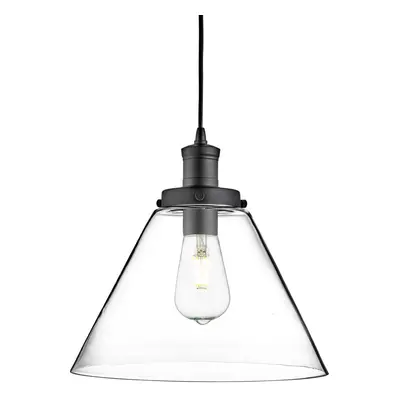 Pyramid Light Pendant In Matt Black