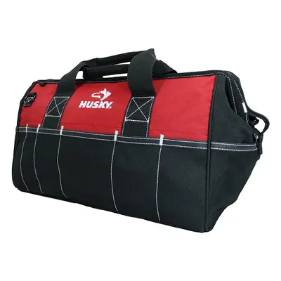 Husky 82003N11 WaterResistant ContractorDIY Tool Bag with Shoulder Strap