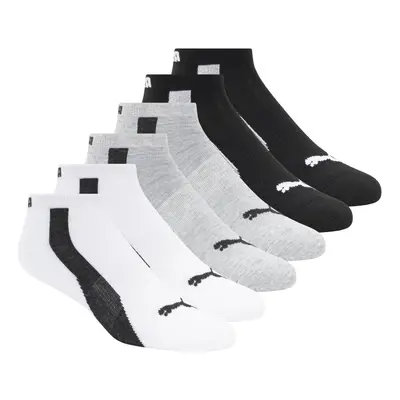 PUMA mens Pack Low Cut running socks White/Black/Grey 1 US