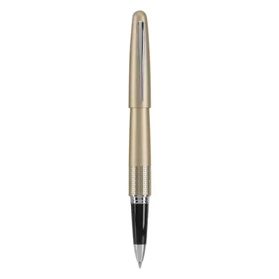 PILOT Metropolitan Collection Gel Roller Pen Gold Barrel Zig-Zag Design Fine Point Black Ink (91