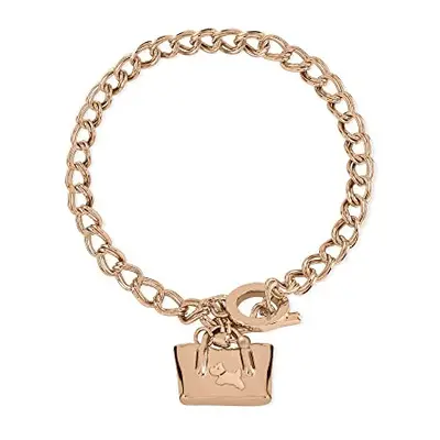 RADLEY Ladies 18ct Rose Gold Plated Handbag Double Link Bracelet RYJ3224S